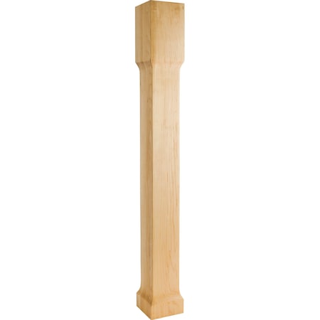 Hardware Resources 5" Wx5"Dx42"H Alder Square Recessed Post P71-5-42-ALD